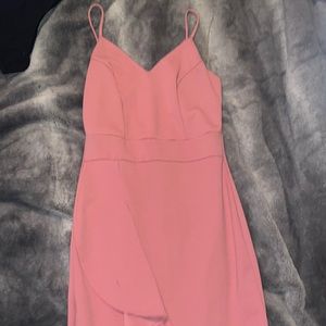 Pink boutique mermaid midi dress
